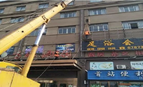 郎溪安装较高的门店招牌有什么好的方法？
